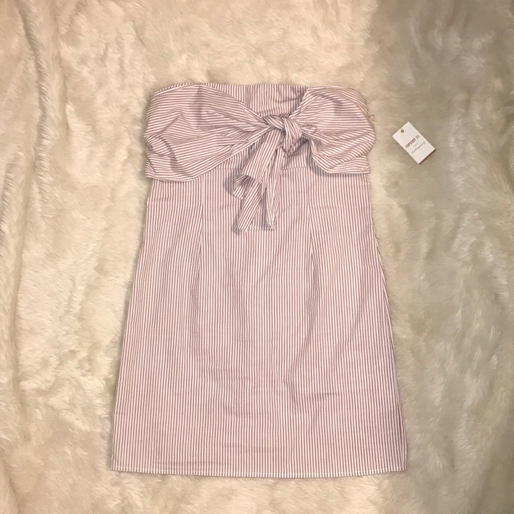 forever 21 strapless tight summer dress